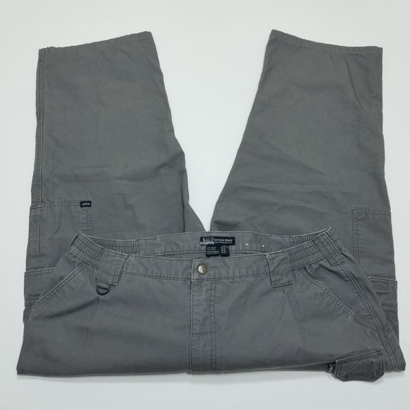 5.11 Tactical Series Gray Pants - Cargo - Style 74 - Picture 2 of 6